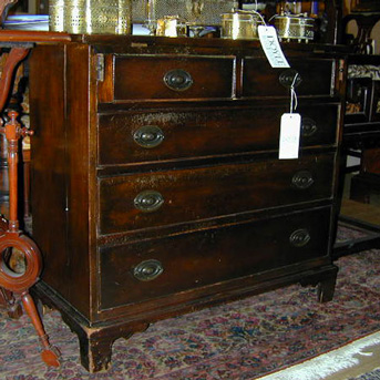 Lot image - Georgian Style Mahogany Bachelor's Chest