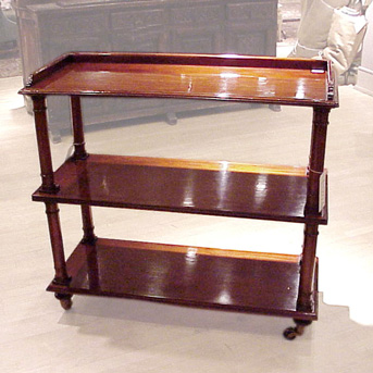 Lot image - Georgian Style Mahogany Three-Tier Etagere