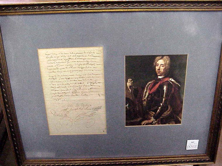 Lot image - [AUTOGRAPH]EUGENE, PRINCE OF SAVOY