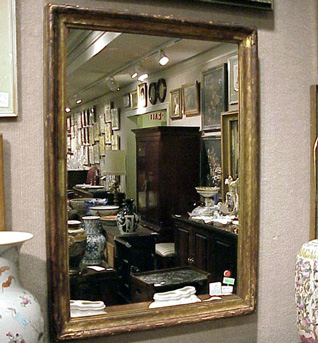 Lot image - Victorian Style Gilt-Decorated Mirror