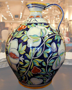 Lot image - Continental Faience Ewer
