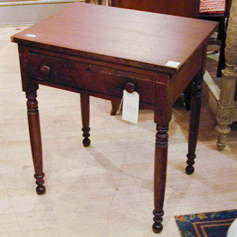 Lot image - American Empire Style Mahogany Side Table