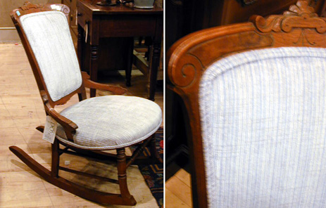 Lot image - Eastlake Walnut Rocking Chair