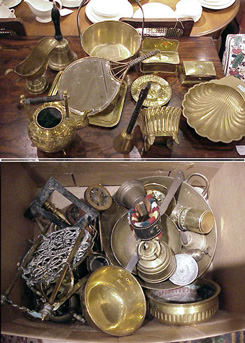 Lot image - Miscellaneous Group of Brass Articles