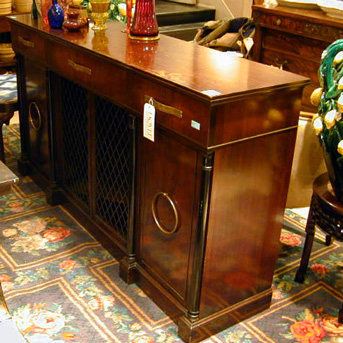 Lot image - Empire Style Mahogany Sideboard