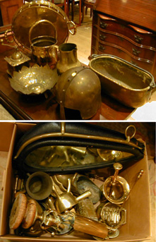 Lot image - Miscellaneous Group of Brass Articles