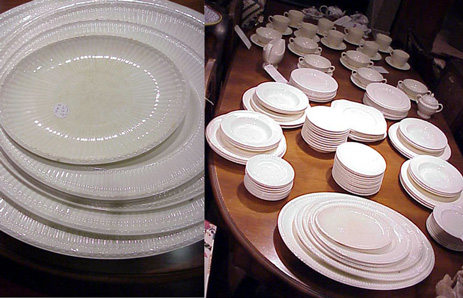 Lot image - Wedgwood Porcelain Partial Dinner Service