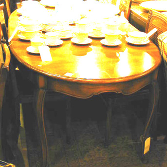 Lot image - Louis XVI Style Walnut Dining Table