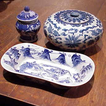 Lot image - Miscellaneous Group of Chinese Blue and White Porcelain
