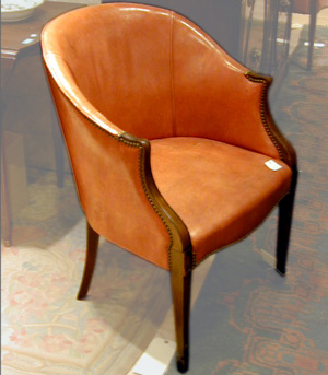 Lot image - Pair of Georgian Style Upholstered Armchairs