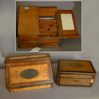 Lot image - Group of Three Victorian Desk Accessories