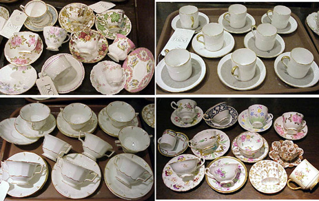 Lot image - Group of Porcelain Teacups and Saucers