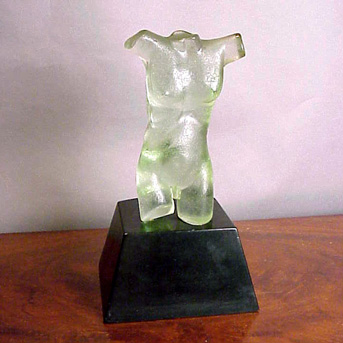 Lot image - Molded Glass Sculpture