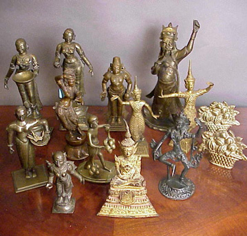 Lot image - Miscellaneous Group of Brass Sculptures