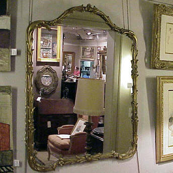 Lot image - Louis XVI Style Gilt-Decorated Mirror