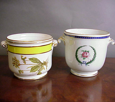 Lot image - Two Continental Porcelain Cachepots
