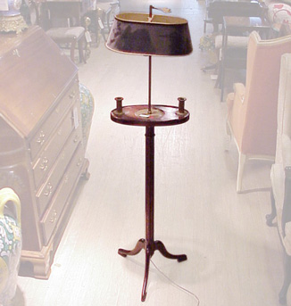 Lot image - Two Georgian Style Mahogany Lamps