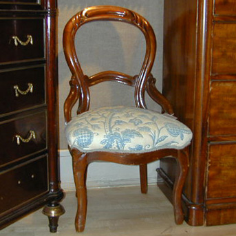 Lot image - Pair of Victorian Mahogany Armchairs