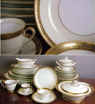 Lot image - Noritake Porcelain Partial Dinner Service