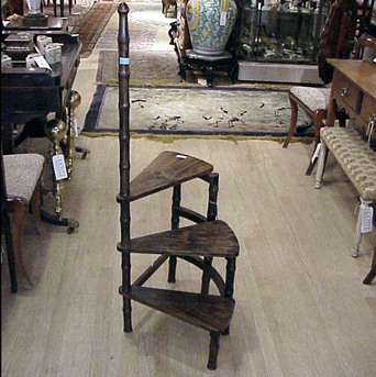 Lot image - Set of Victorian Style Faux Bamboo Library Steps