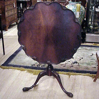 Lot image - Georgian Style Mahogany Tilt-Top Piecrust Table