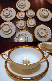 Lot image - Mintons Porcelain Partial Dinner Service