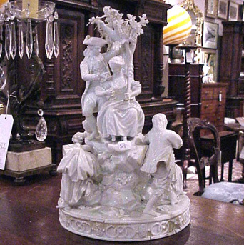 Lot image - Meissen Style Porcelain Figural Group