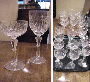 Lot image - Group of Cut Glass Stemware