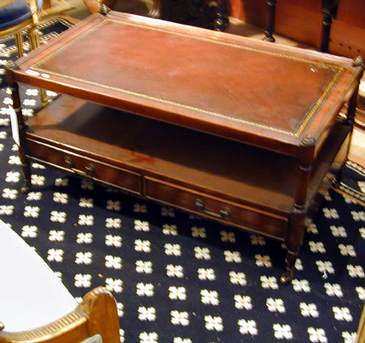 Lot image - Georgian Style Mahogany Two-Tier Low Table