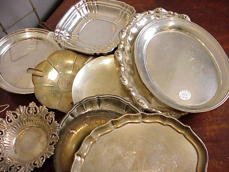 Lot image - Miscellaneous Group of Ten Sterling Silver and Continental Articles