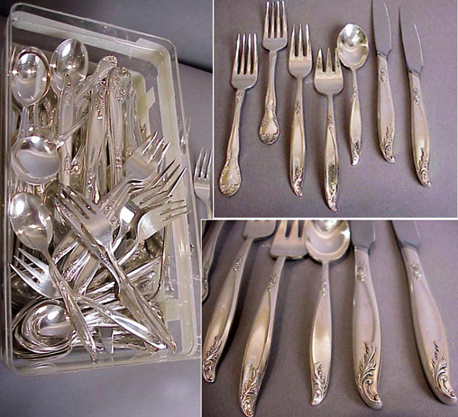 Lot image - Group of Silver Plated Flatware