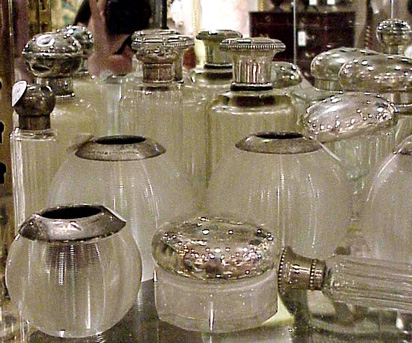 Lot image - Group of Sterling Silver and Silver Plate Mounted Glassware
