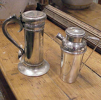 Lot image - Sterling Silver Tankard and Sterling Silver Cocktail Shaker
