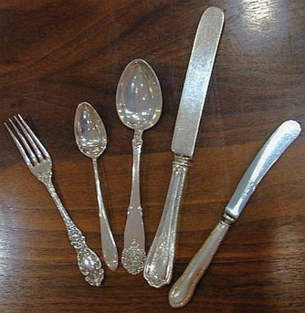 Lot image - Group of Sterling Silver Flatware