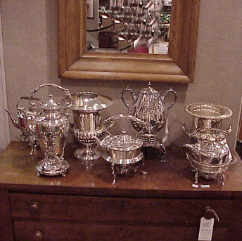 Lot image - Group of Seven Silver Plated Articles