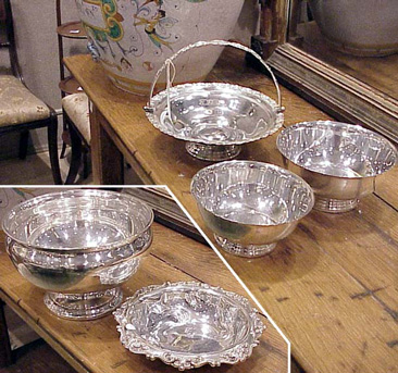 Lot image - Group of Five Silver Plated Bowls