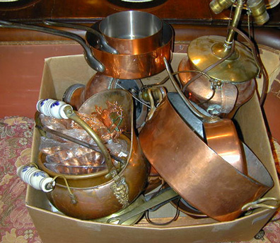 Lot image - Miscellaneous Group of Copper Ware Articles