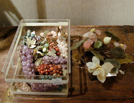 Lot image - Group of Eight Asian Hardstone Articles