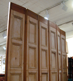 Lot image - Six-Panel Folding Screen