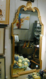 Lot image - Georgian Style Gilt Carved Wood Mirror