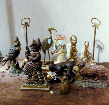 Lot image - Miscellaneous Group of Metal Ware Including Doorstops