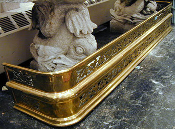 Lot image - Pierced Brass Fire Fender