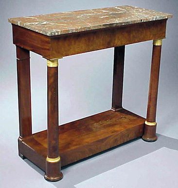 Lot image - Empire Gilt-Bronze Mounted Console