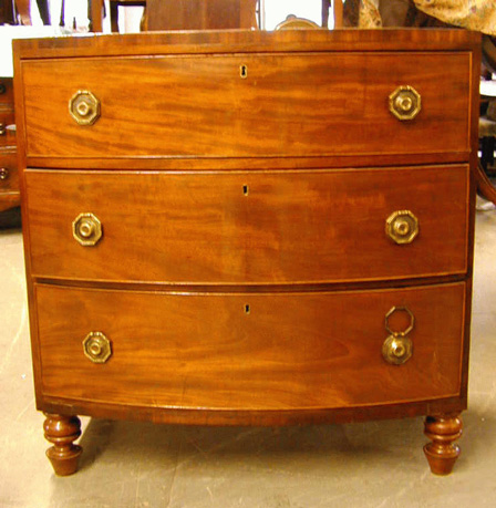 Lot image - Late George III Mahogany Chest of Drawers