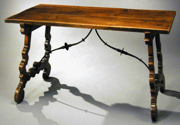 Lot image - Spanish Baroque Walnut Refectory Table