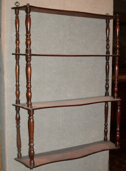Lot image - George III Mahogany Hanging Shelf