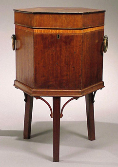 Lot image - George III Inlaid Mahogany Cellaret