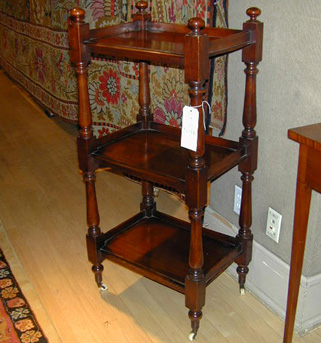 Lot image - Victorian Mahogany Three-Tier Etagere