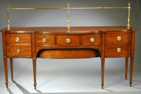 Lot image - George III Mahogany Sideboard