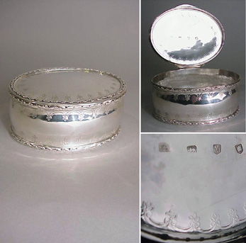 Lot image - George II Silver Covered Box